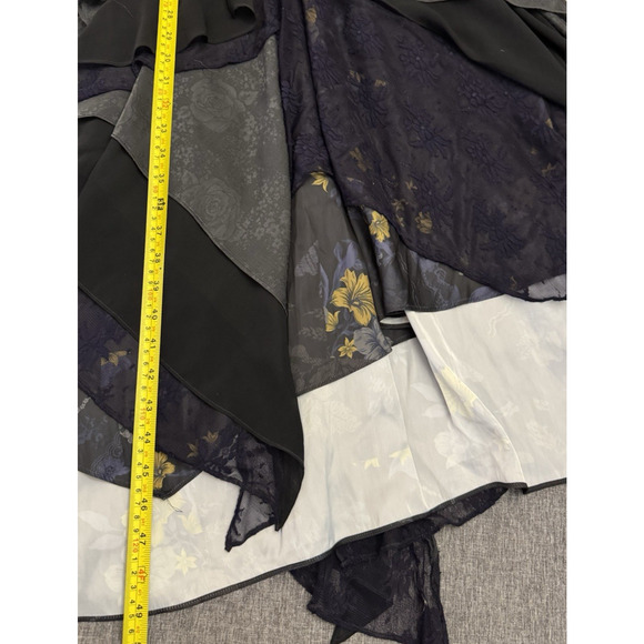 Free People Laughlin Asymmetric Floral And Ruffled Lace Dress Size 2 - Picture 11 of 11